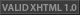Valid XHTML 1.0